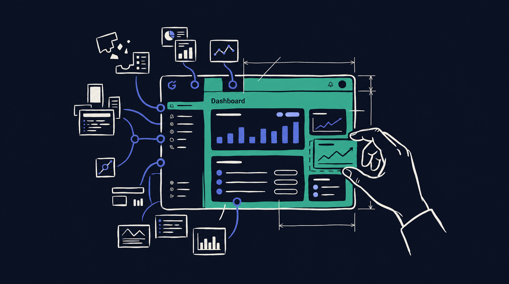 GoCodeMinder case study card: complete brand system and production-grade SaaS web dashboard delivered in 4 weeks for solo founder Swati Patil.