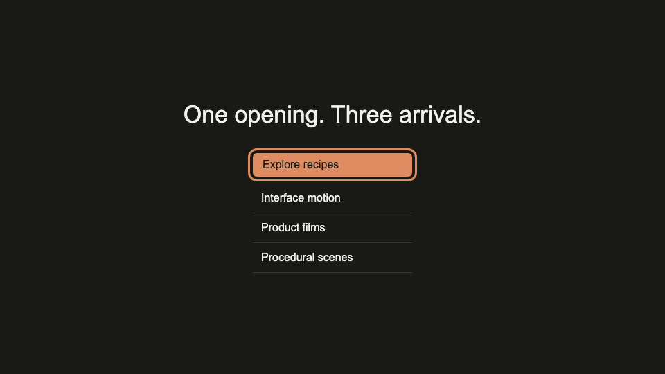 Staggered menu, DKC reference still